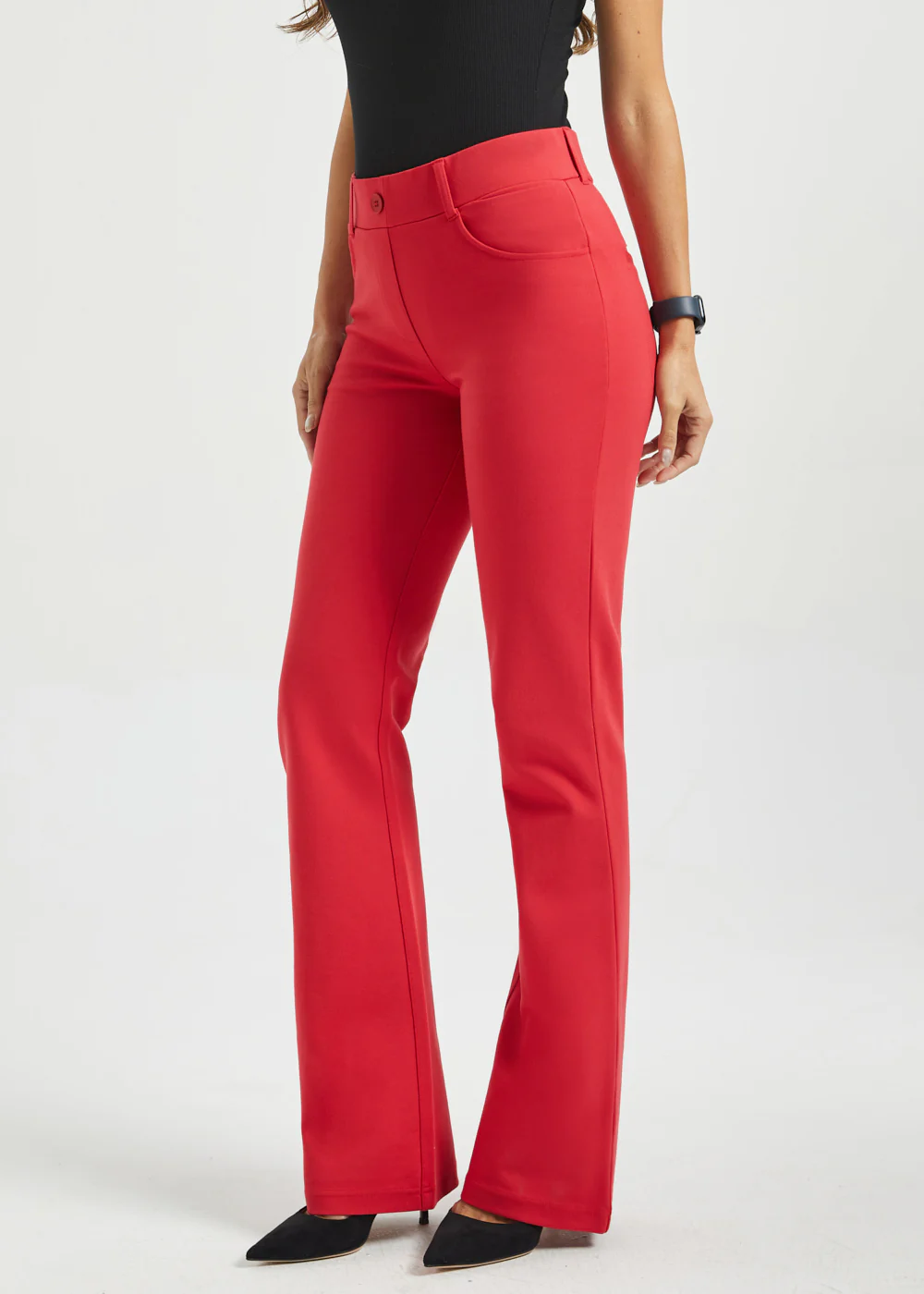 7-Pocket DPYP™ Dress Pant Yoga Pant | Bootcut (Red) - Image 3