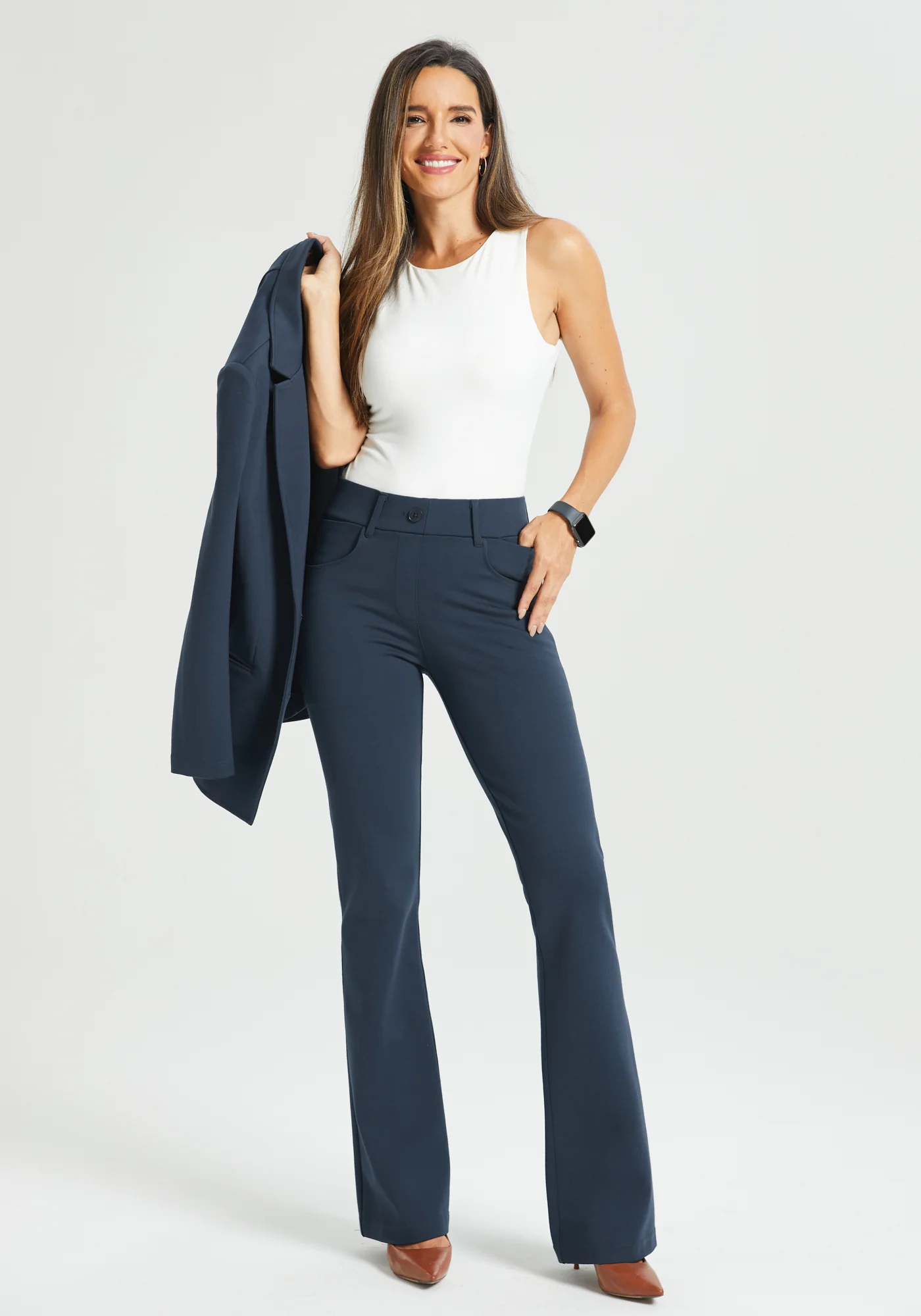 7-Pocket DPYP™ Dress Pant Yoga Pant | Bootcut (Navy) - Image 10