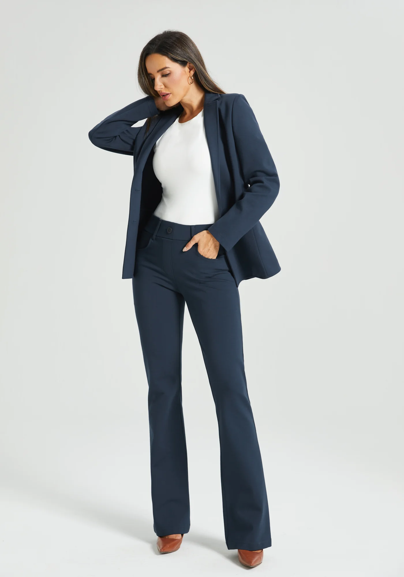 7-Pocket DPYP™ Dress Pant Yoga Pant | Bootcut (Navy) - Image 12