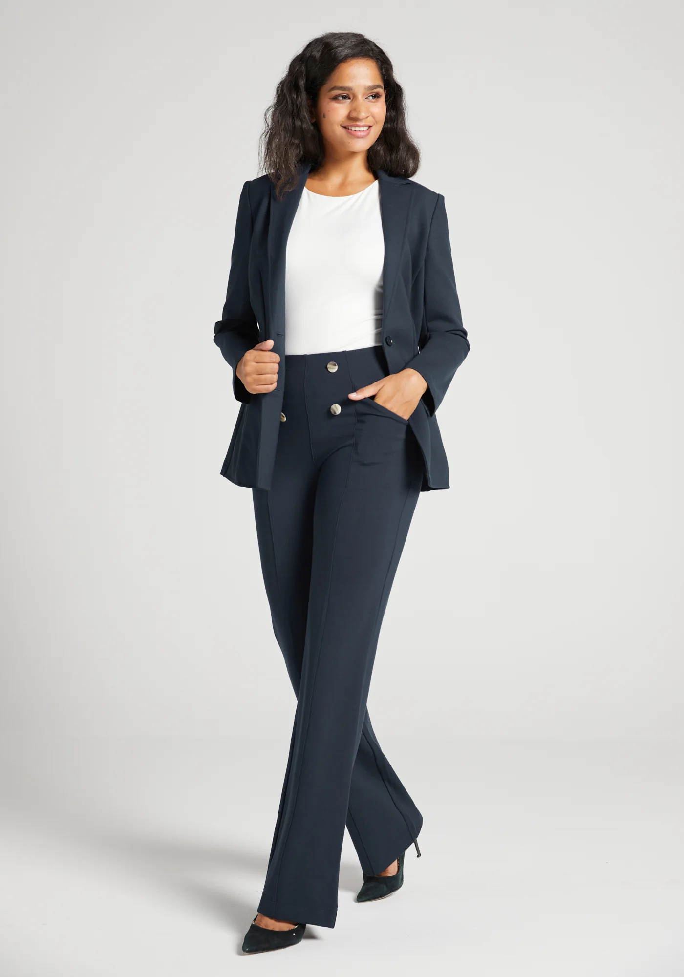 Atlantic DPYP™ Dress Pant Yoga Pants | Wide (Navy) - Image 3