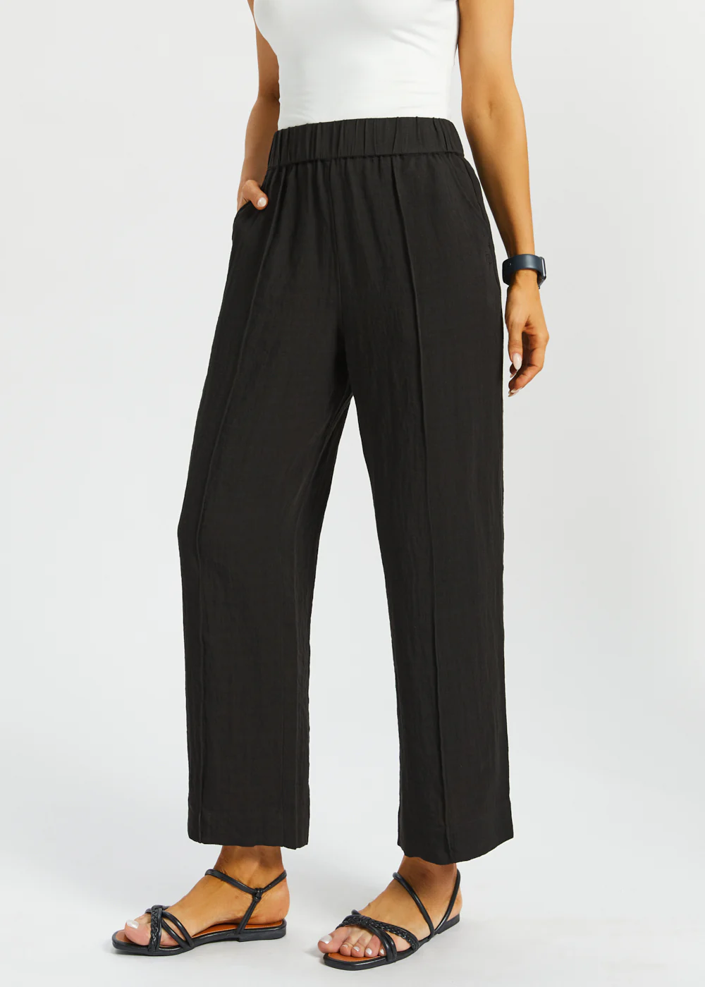 Camp Pant | Linenette (Black) - Image 3