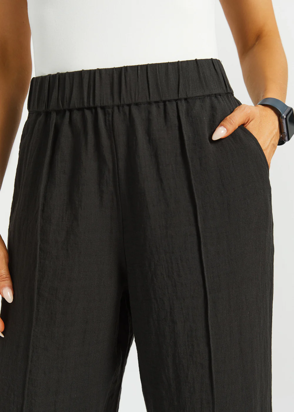 Camp Pant | Linenette (Black) - Image 5
