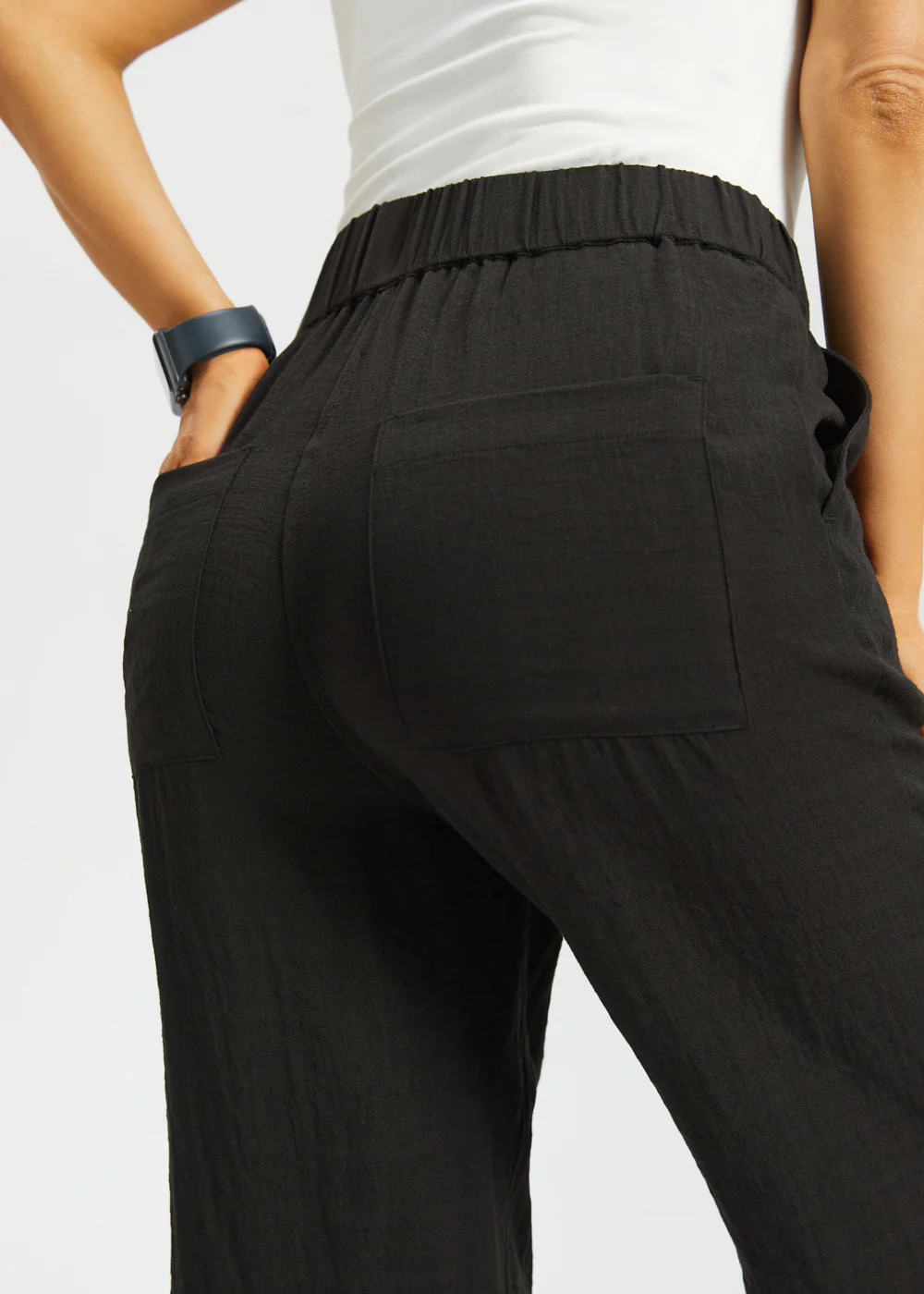 Camp Pant | Linenette (Black) - Image 7