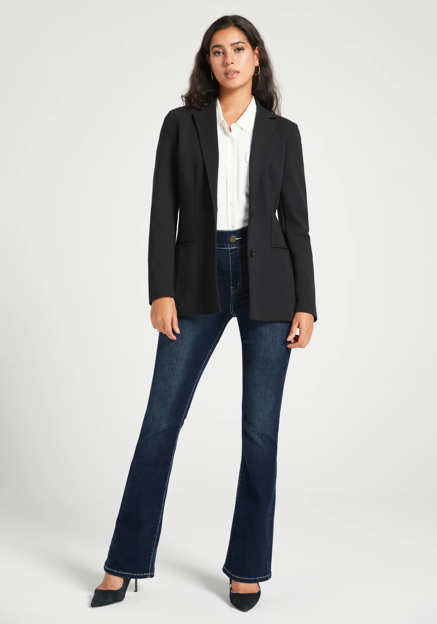 Classic Blazer | Stretch Ponte (Black) - Image 7
