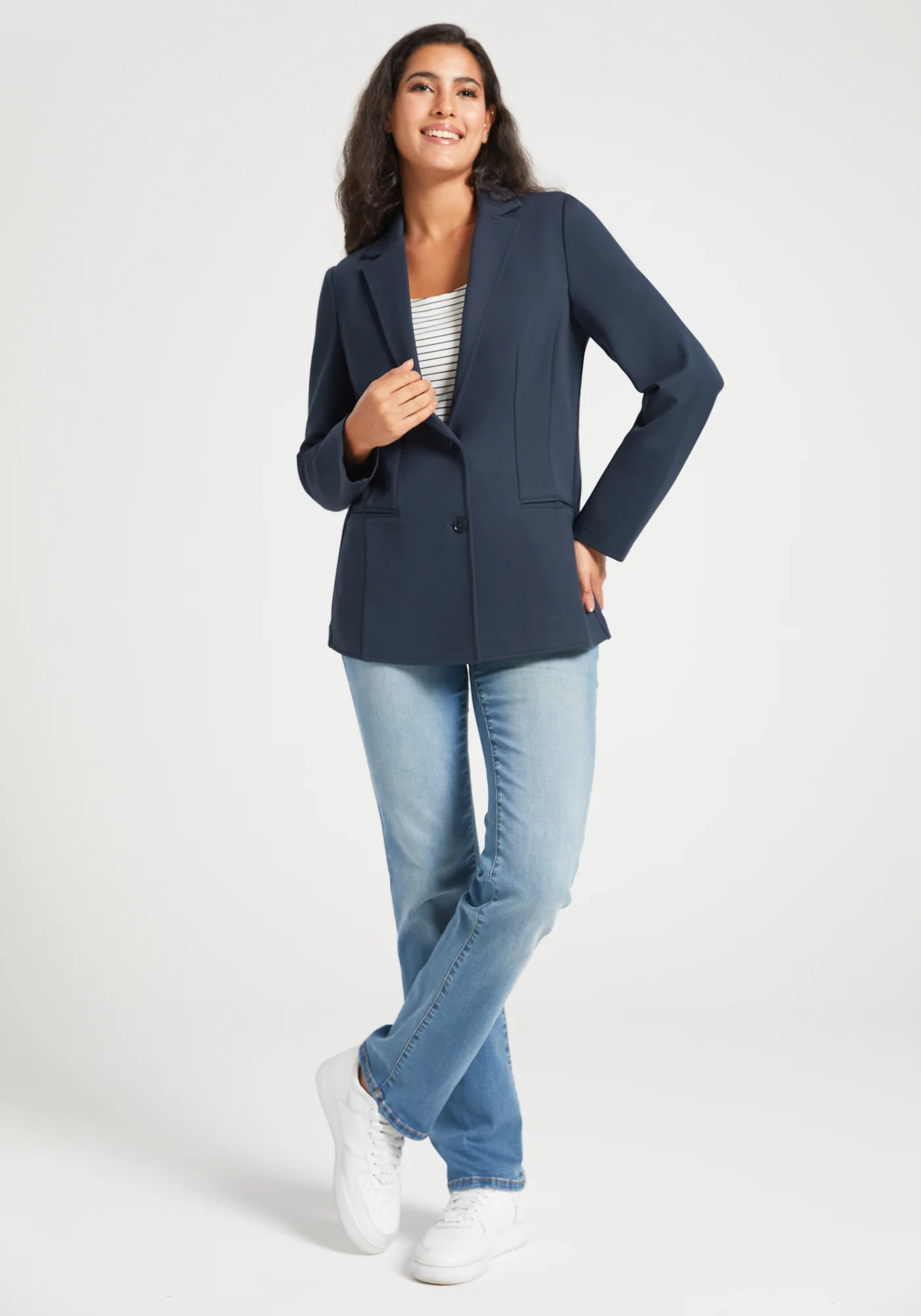 Classic Blazer | Stretch Ponte (Navy) - Image 7