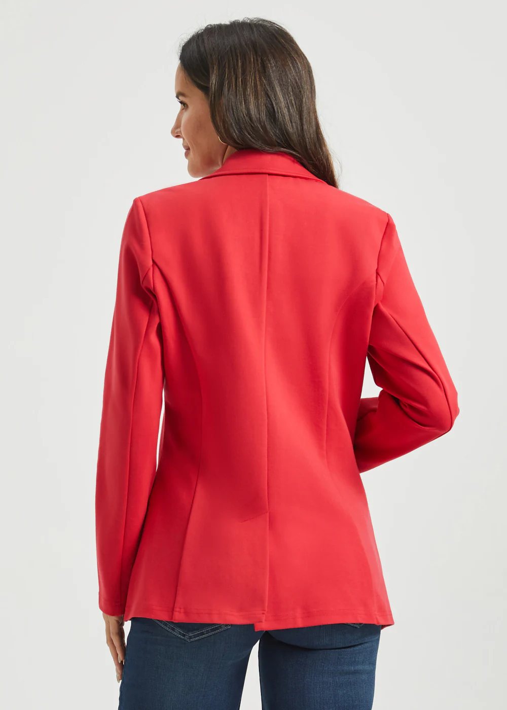 Classic Blazer | Stretch Ponte (Red) - Image 6