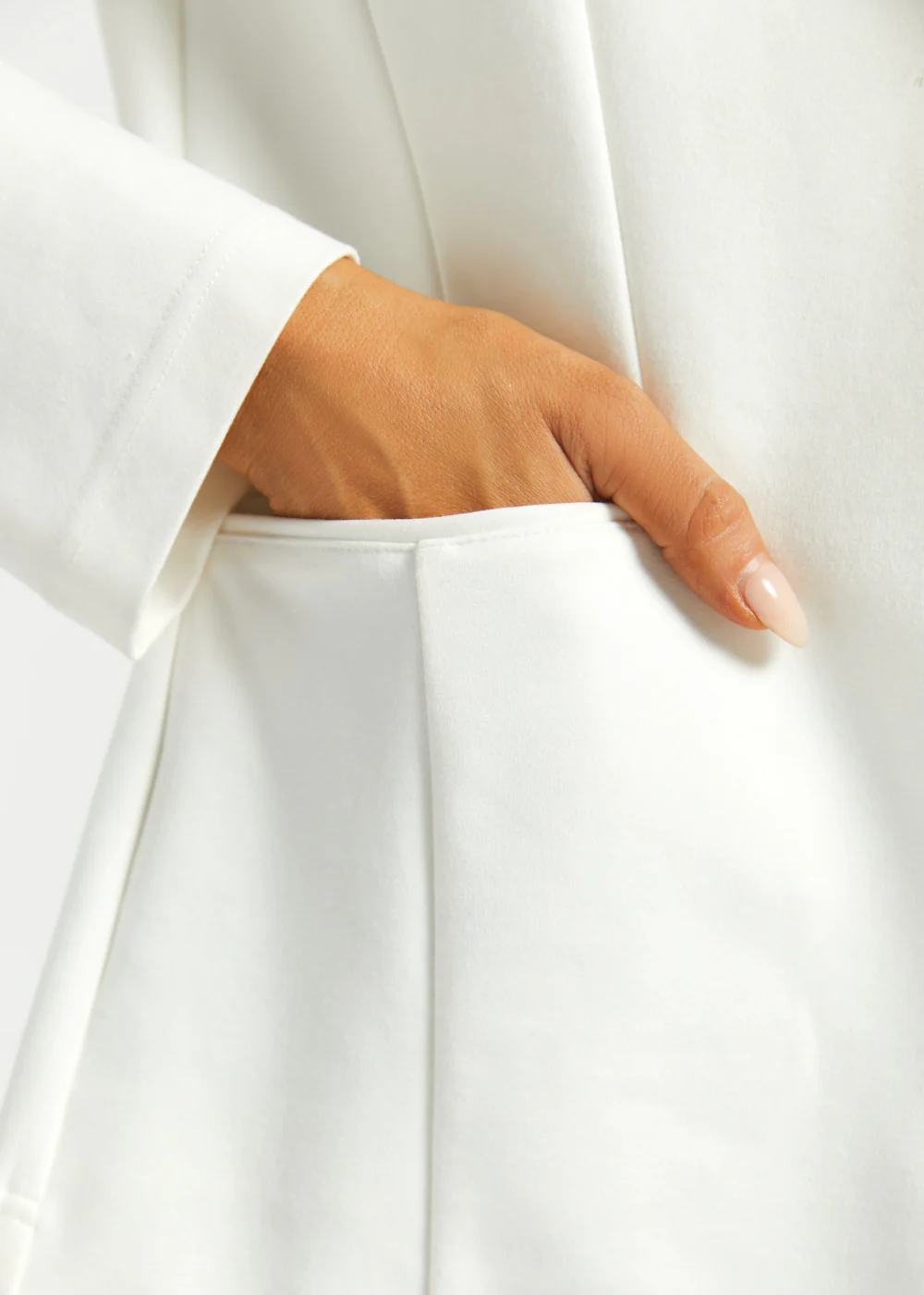 Classic Blazer | Stretch Ponte (Star White) - Image 7