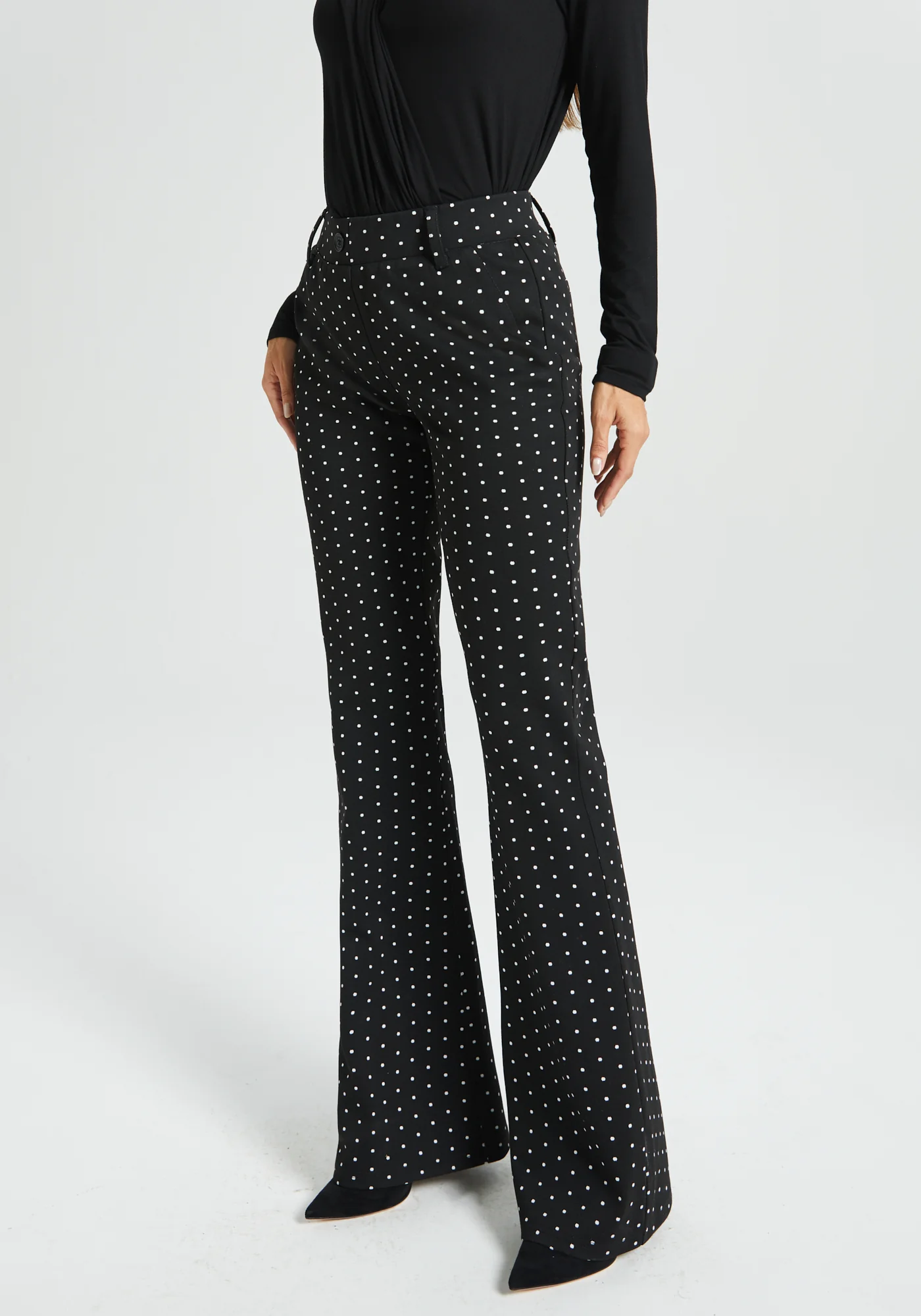 Classic Dress Pant | Bootcut (Black Ivory Dot) - Image 3