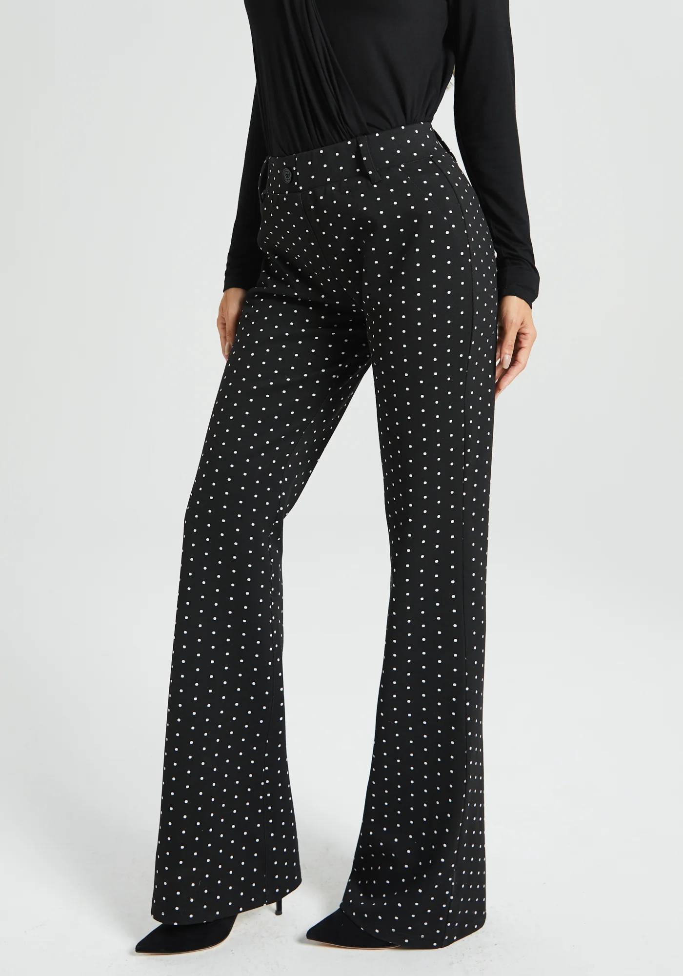 Classic Dress Pant | Bootcut (Black Ivory Dot) - Image 4