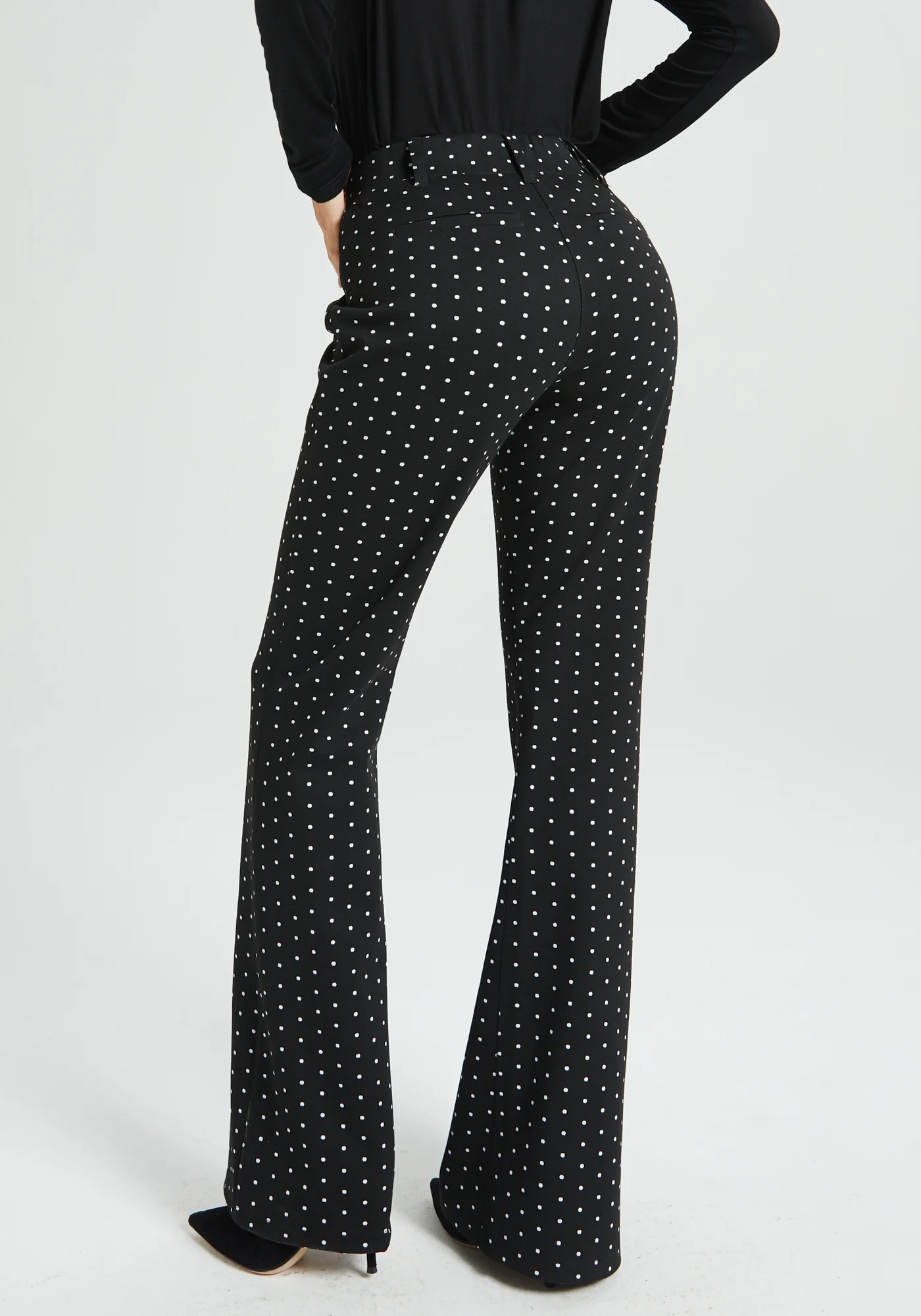 Classic Dress Pant | Bootcut (Black Ivory Dot) - Image 5