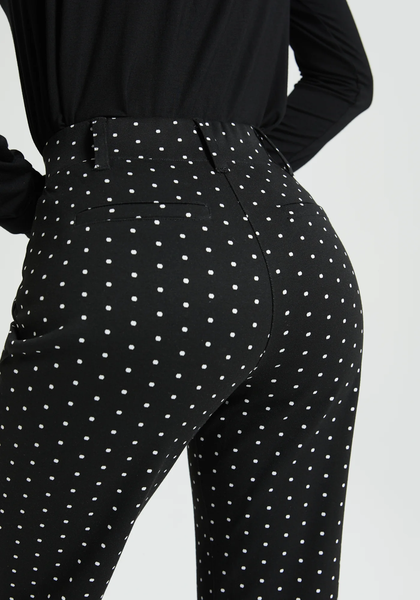 Classic Dress Pant | Bootcut (Black Ivory Dot) - Image 6