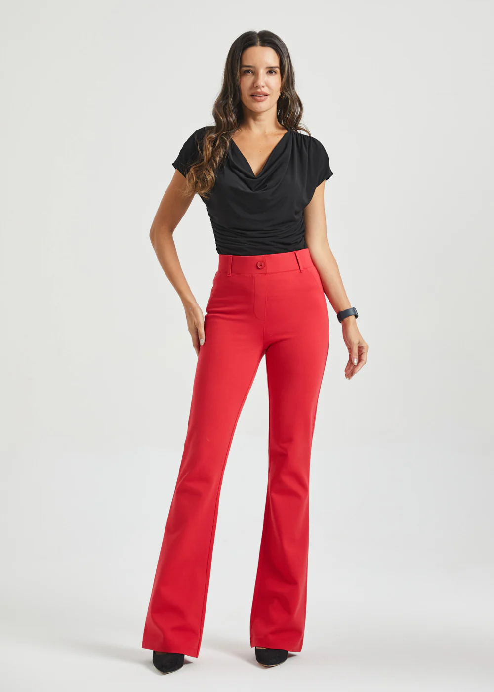 Classic DPYP™ Dress Pant Yoga Pant | Bootcut (Red) - Image 7
