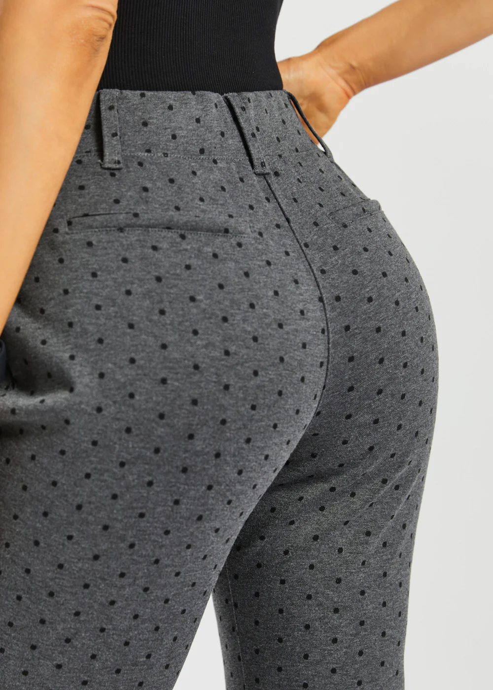 Classic Dress Pant | Bootcut (Charcoal Black Dot) - Image 4