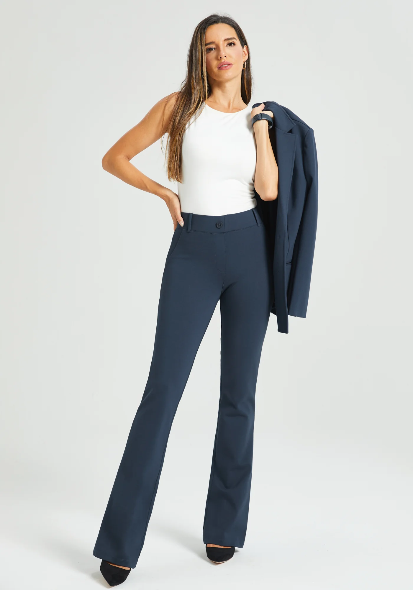 Classic DPYP™ Dress Pant Yoga Pant | Bootcut (Navy) - Image 10