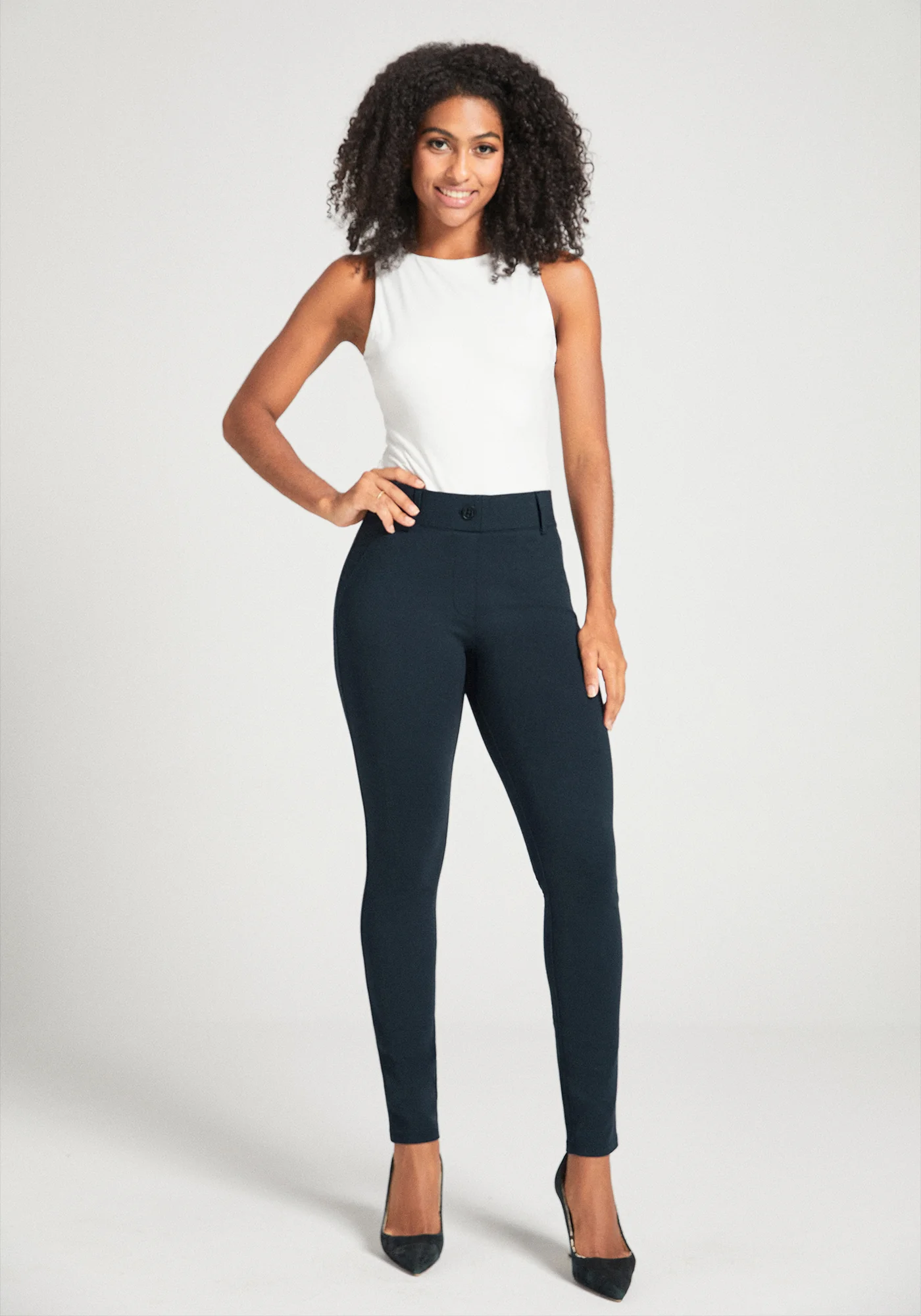 Classic DPYP™ Dress Pant Yoga Pant | Skinny (Navy) - Image 3