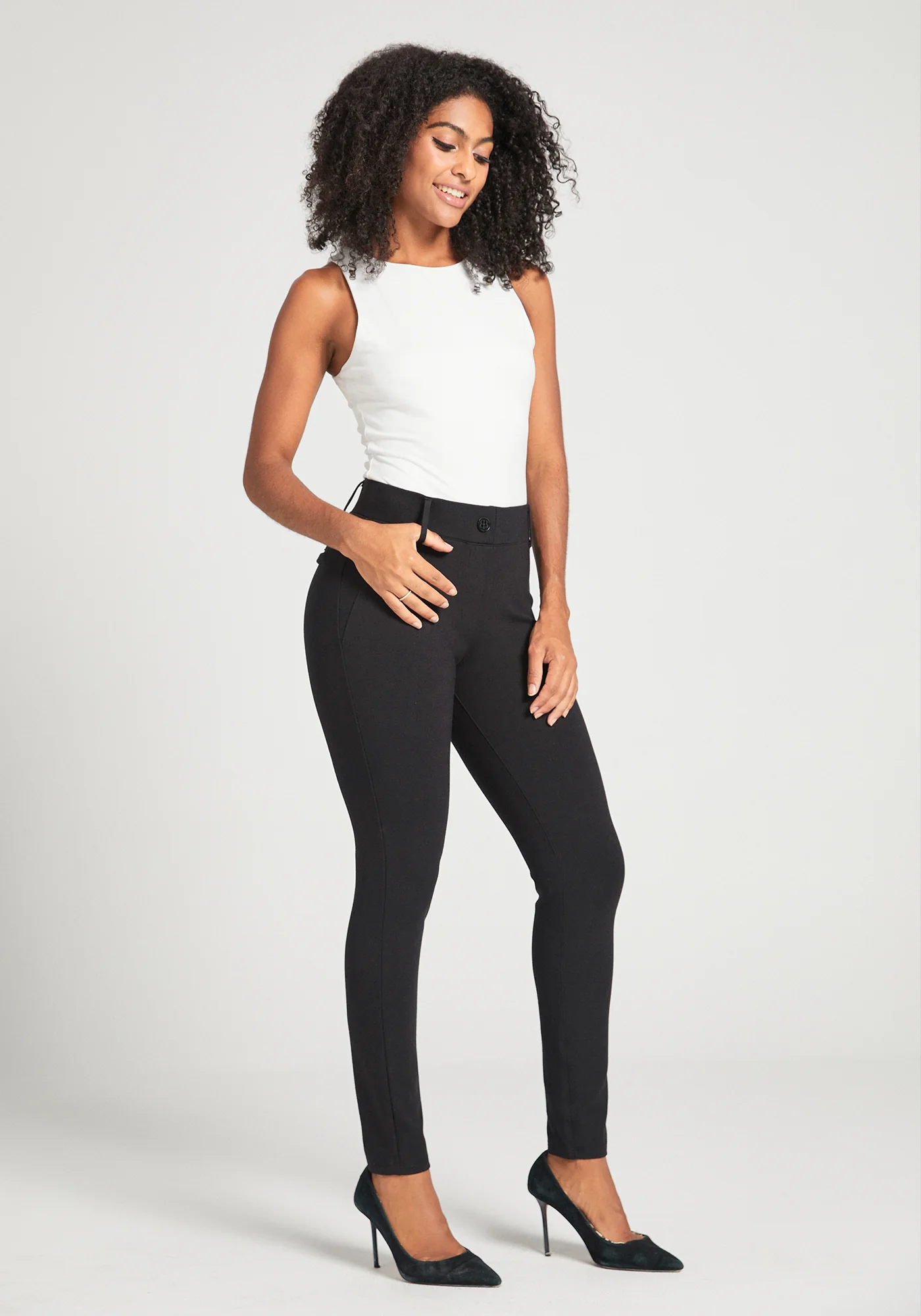 Classic DPYP™ Dress Pant Yoga Pant | Skinny (Black) - Image 3