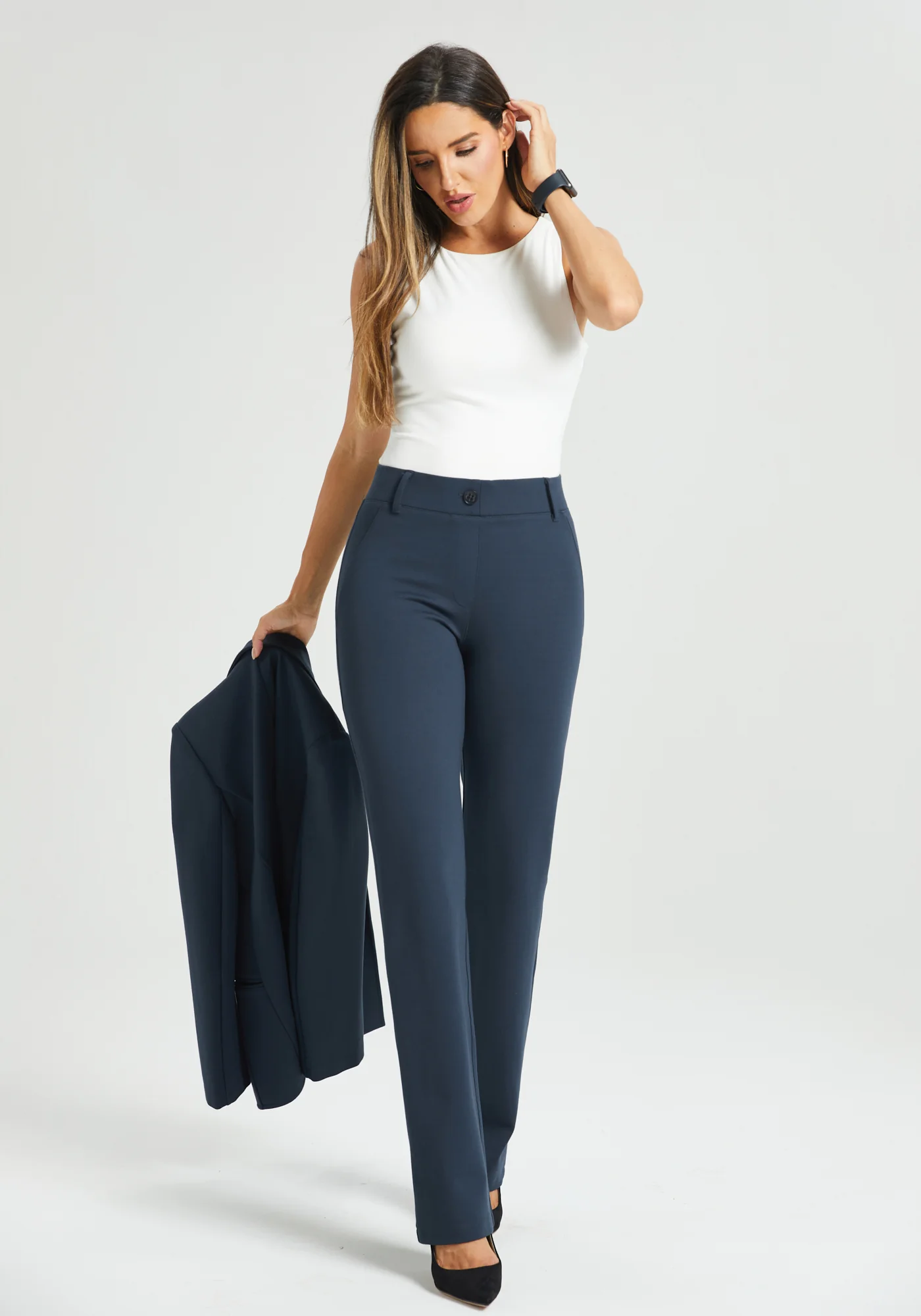 Classic DPYP™ Dress Pant Yoga Pant | Straight (Navy) - Image 10