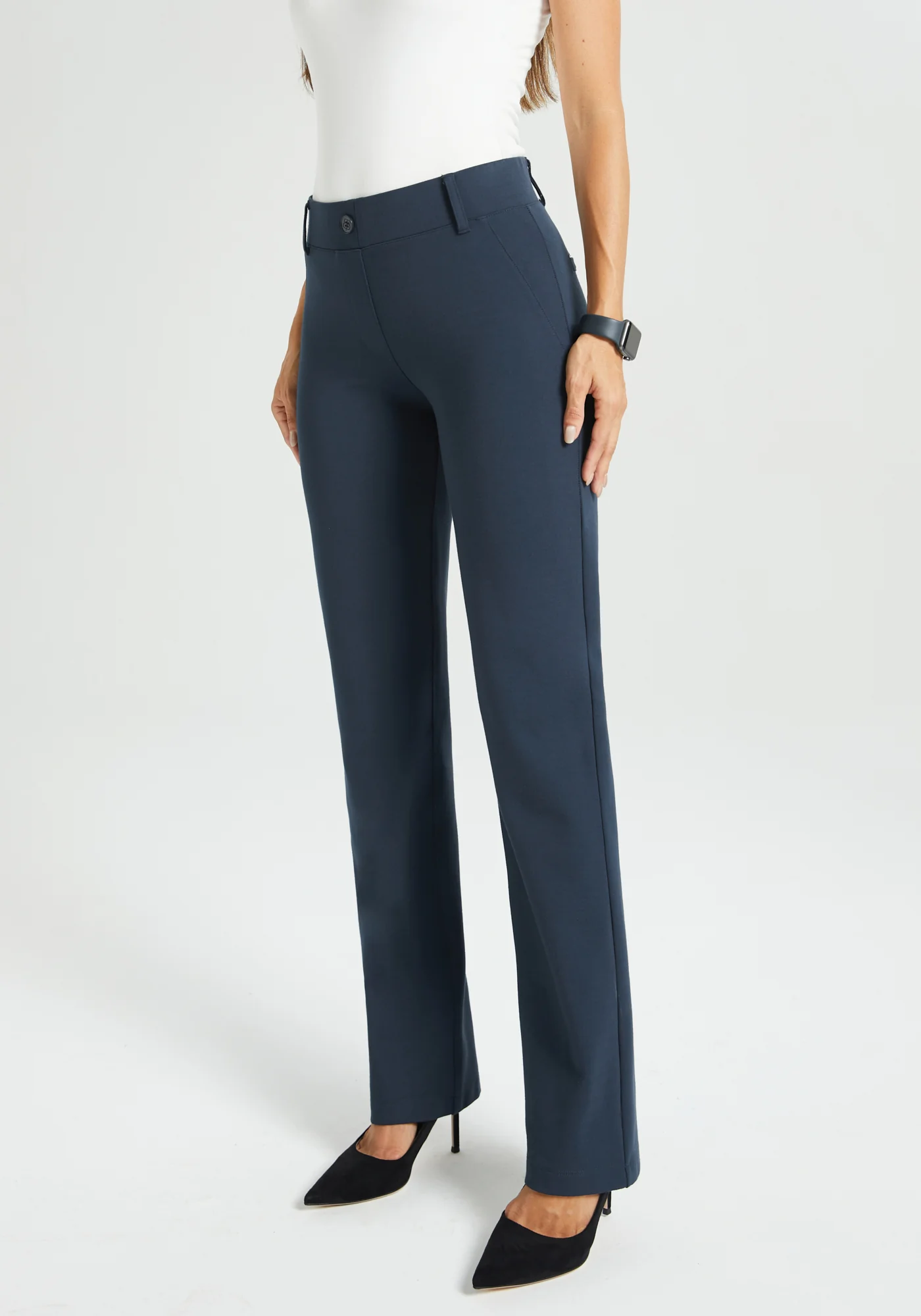 Classic DPYP™ Dress Pant Yoga Pant | Straight (Navy) - Image 3