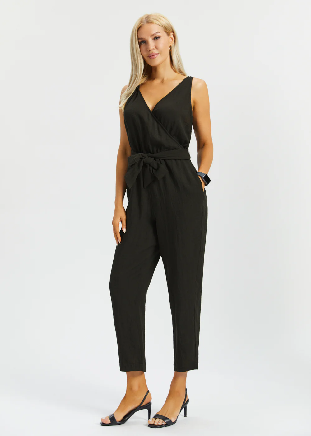 Drift Jumpsuit | Linenette (Black) - Image 3