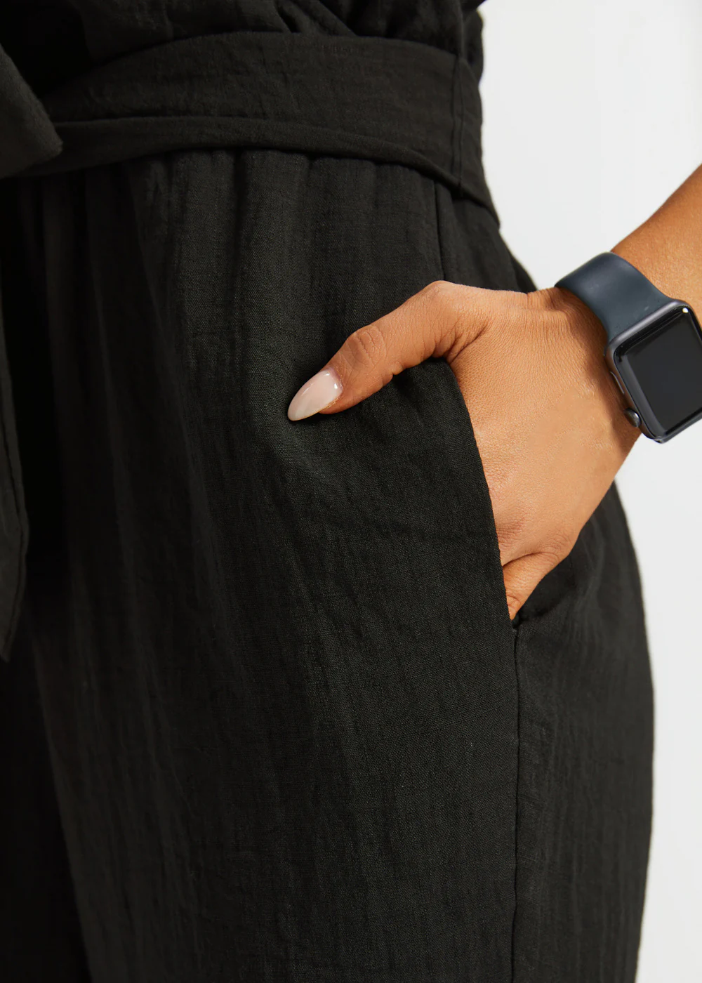 Drift Jumpsuit | Linenette (Black) - Image 4