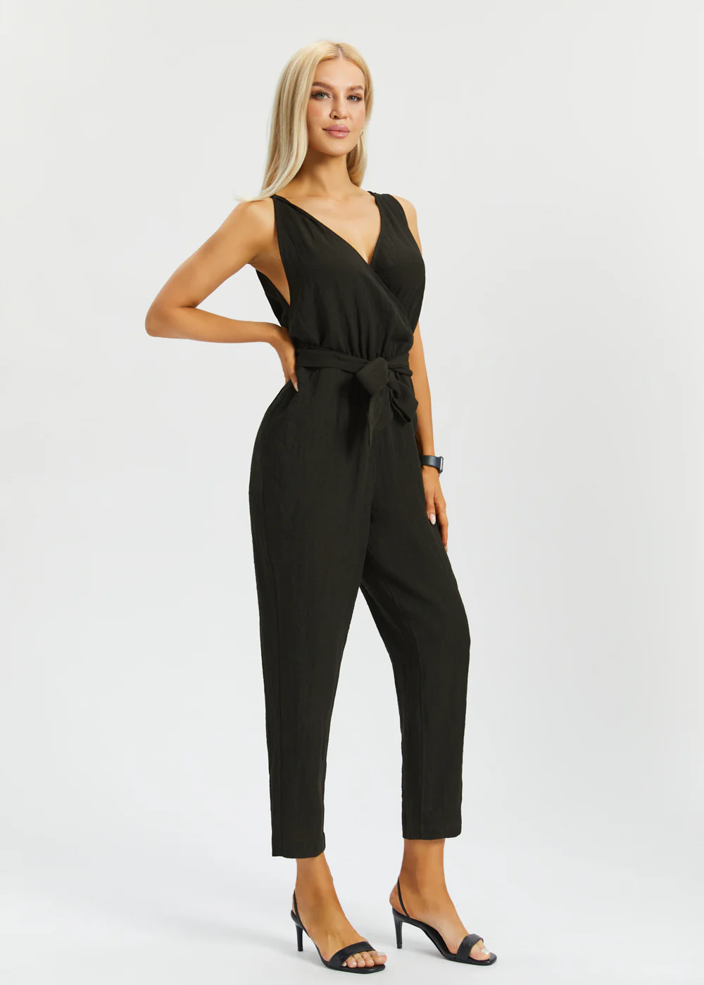Drift Jumpsuit | Linenette (Black) - Image 6