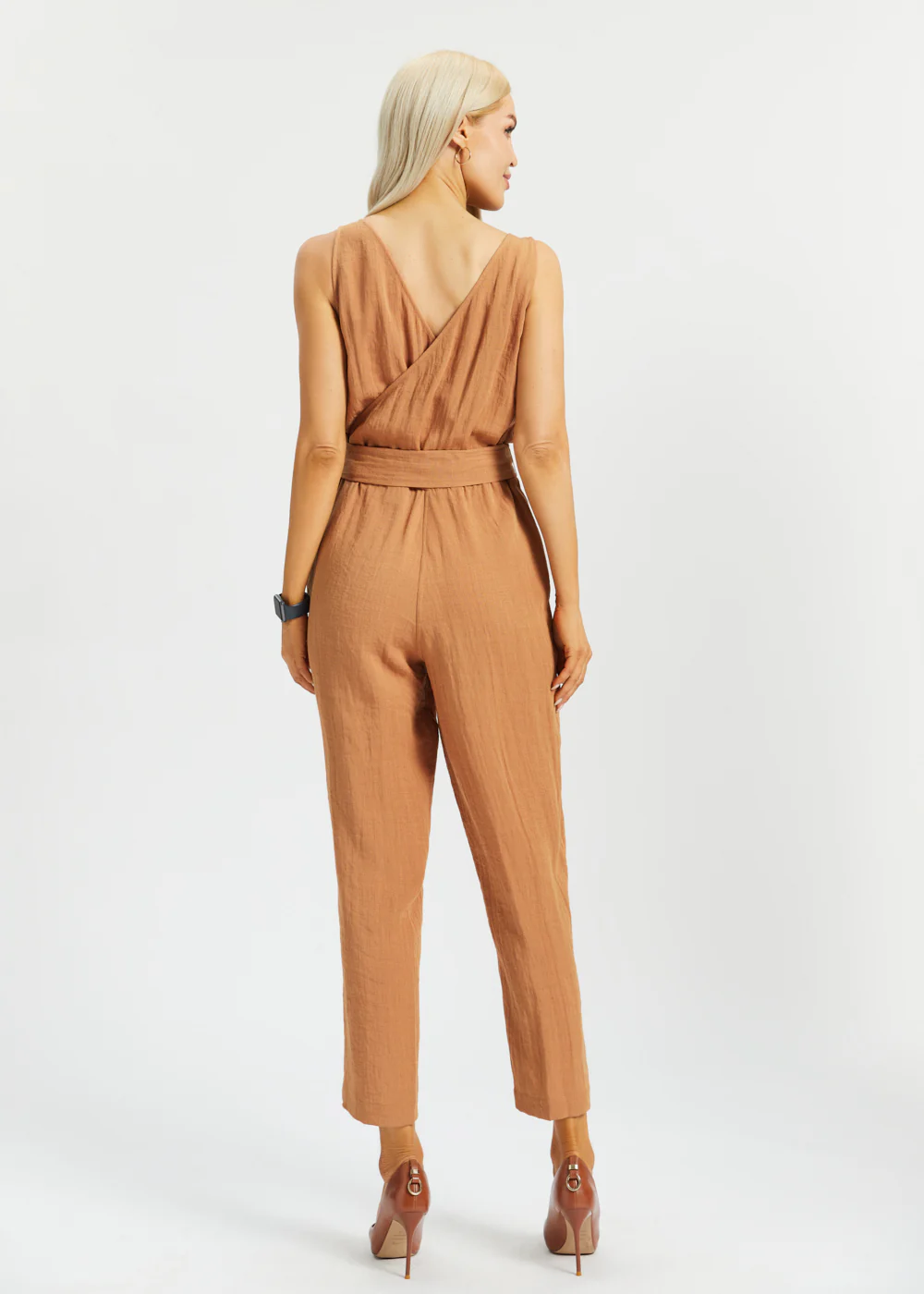 Drift Jumpsuit | Linenette (Sandalwood) - Image 6