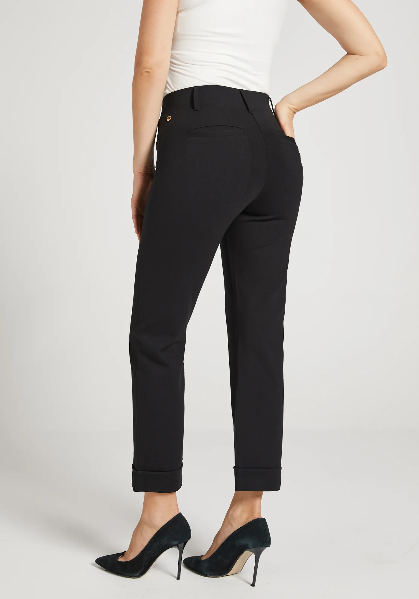Easy Crop Trouser | Straight (Black) - Final Sale - Image 4