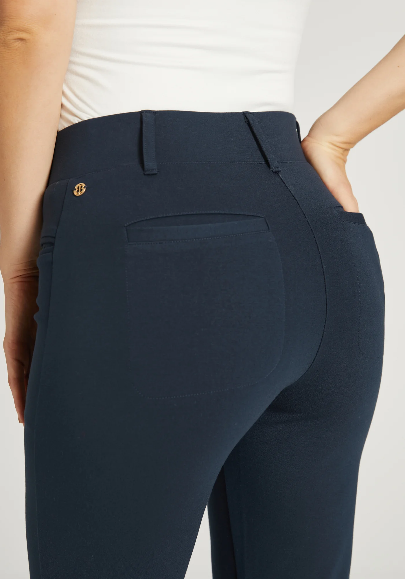 Easy Crop Trouser | Straight (Navy) - Final Sale - Image 4
