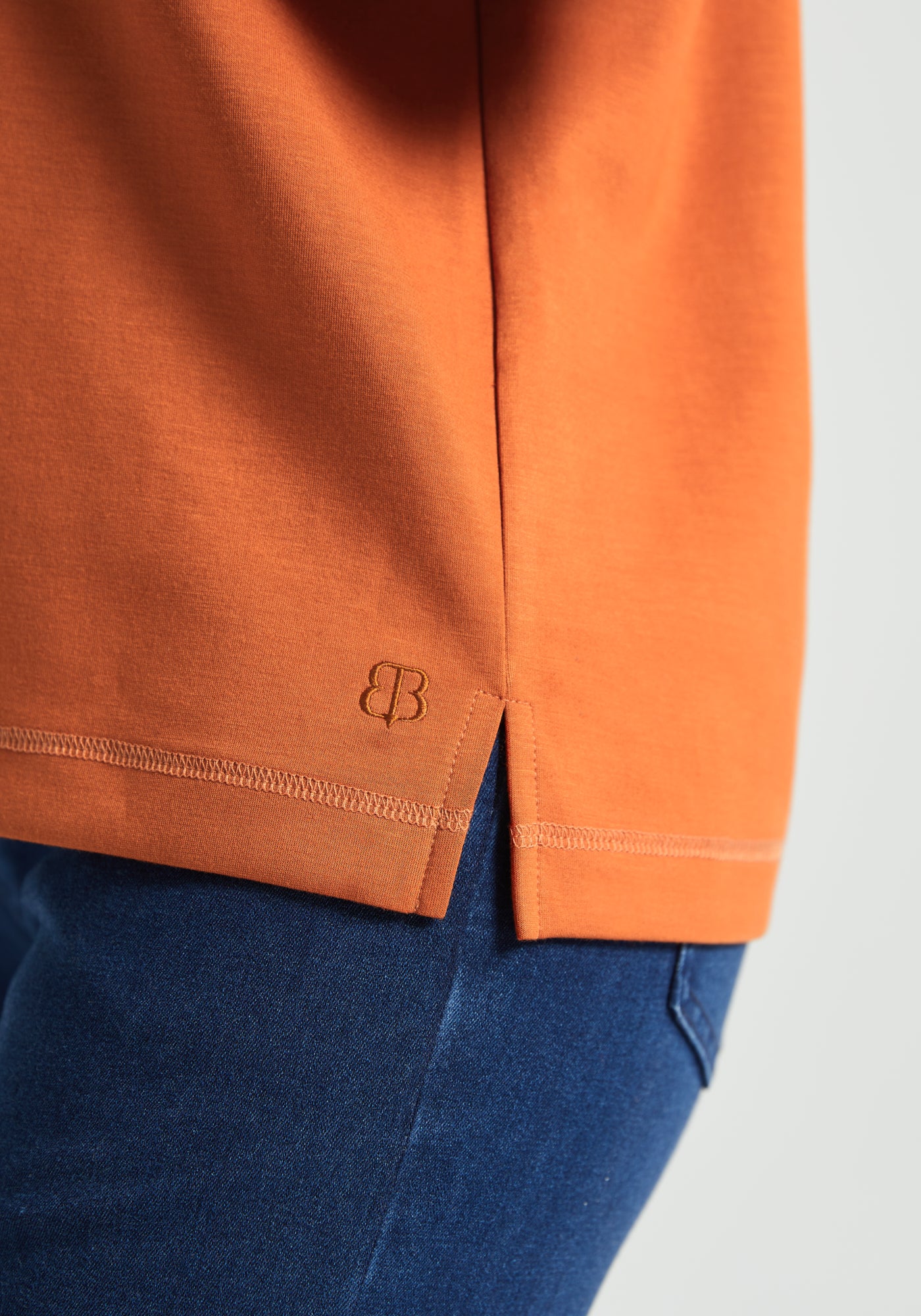 AirFlex Polo Knit Pullover (Rust) - Final Sale - Image 4