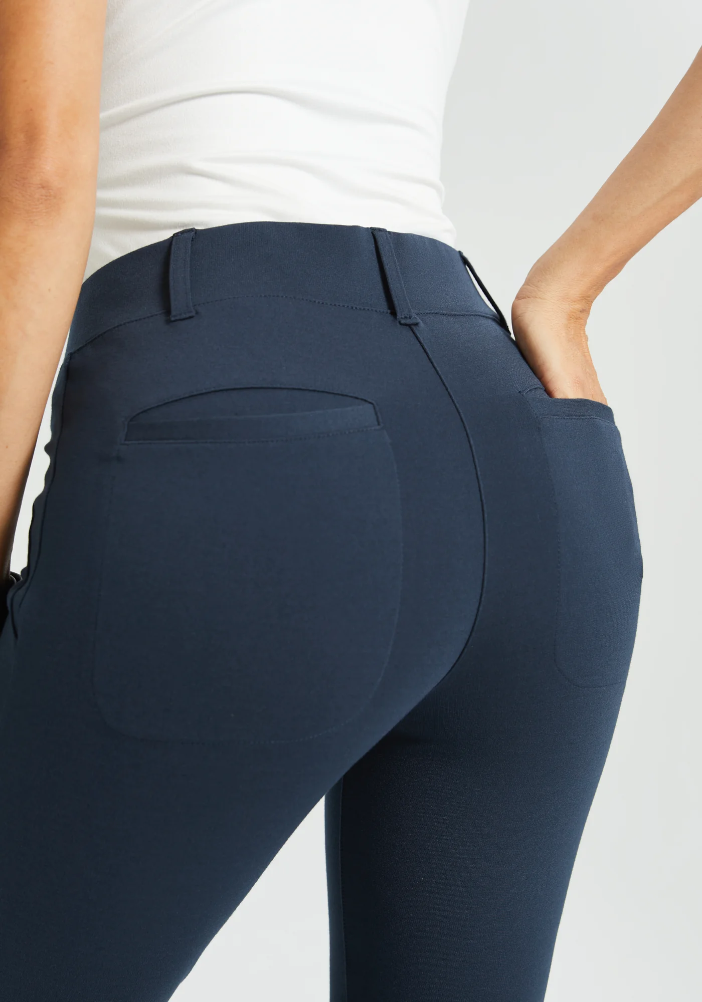 Two-Pocket DPYP™ Dress Pant Yoga Pant | Bootcut (Navy) - Image 3