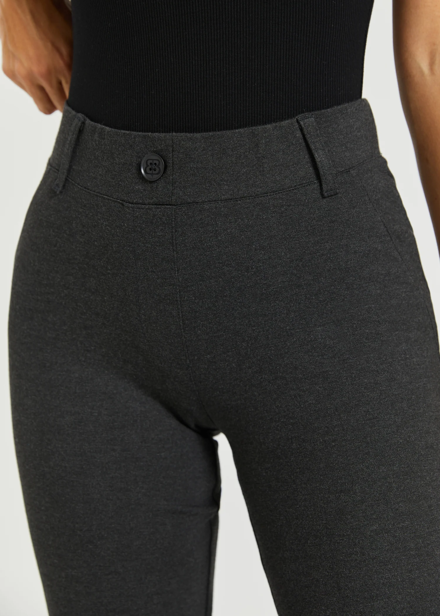 Two-Pocket DPYP™ Dress Pant Yoga Pant | Straight (Charcoal) - Image 5