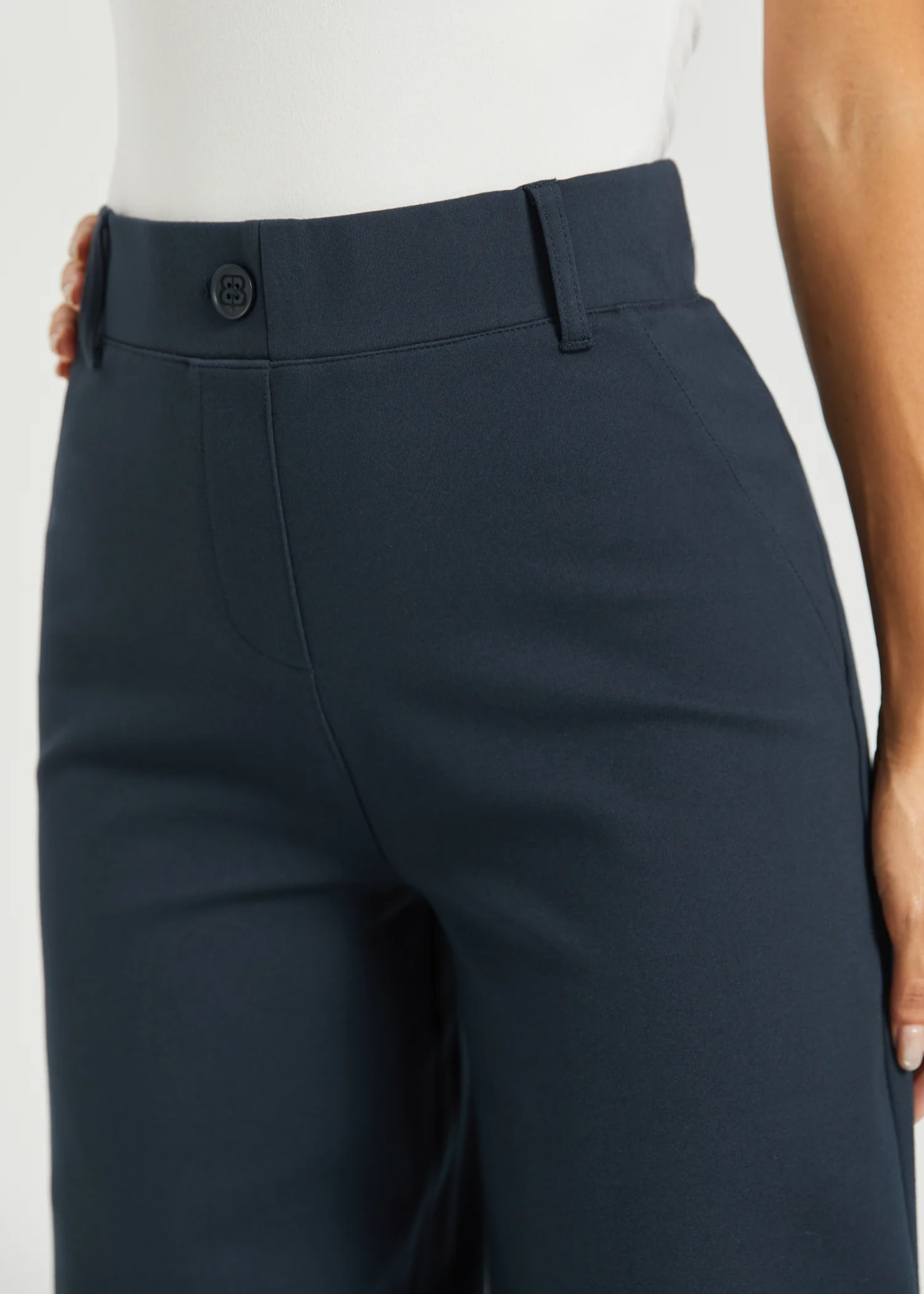 Two-Pocket DPYP™ Dress Pant Yoga Pant | Wide (Navy) - Image 6