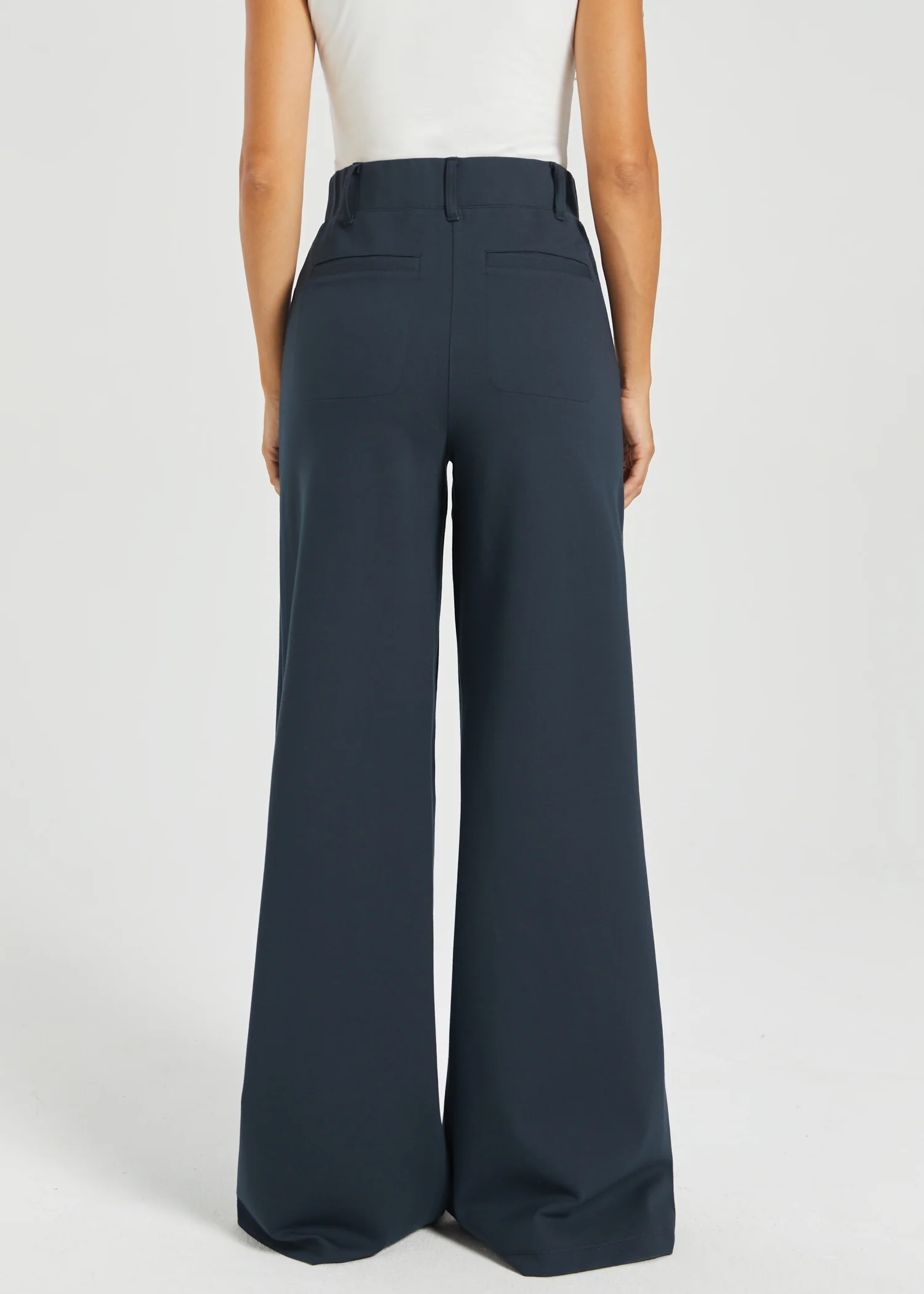 Two-Pocket DPYP™ Dress Pant Yoga Pant | Wide (Navy) - Image 7
